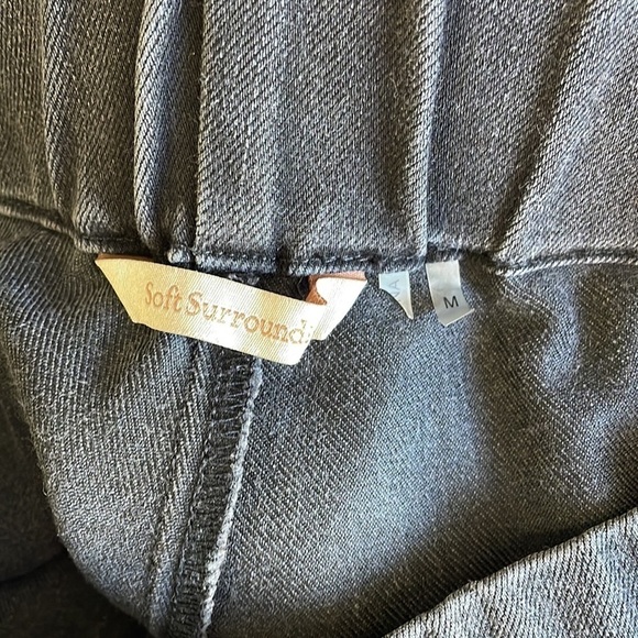 Soft Surroundings Black Pull On Skinny Jeans - Picture 3 of 4